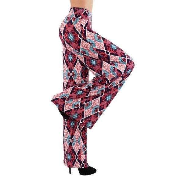 Pants - 🧡6/$25🧡PALAZZO PANTS-COLORFUL-WIDE LEGS-NEW